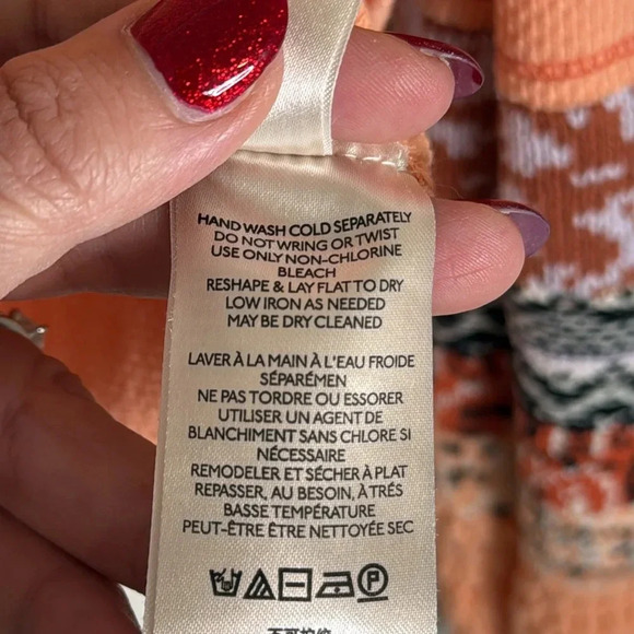 Free People Mix Cuff Thermal Desert Orange Size Small - Picture 6 of 9